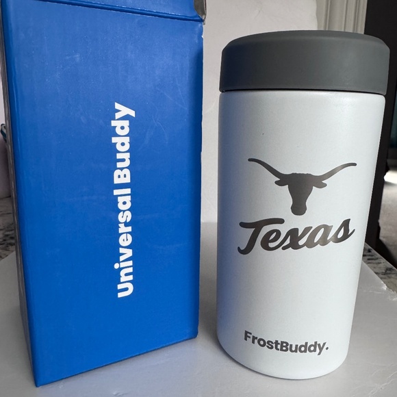 FrostBuddy Texas Longhorn Insulated Universal Can & Bottle Cooler~New in Box - Picture 1 of 16